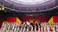 Para pendekar kungfu bersama delegasi Belt and Road Forum for International Think Tank Cooperation