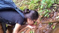 Salah satu mata air menuju curug