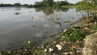 Sayang banyak sampah mengambang di permukaan danau