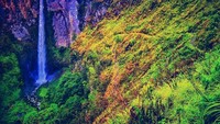 Air Terjun Sipiso-piso, di Tanah Karo, Sumatera Utara.