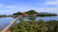 Pemandangan Desa Sambujang dari atas bukit