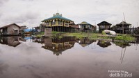 Suasana Desa Melintang yang masih sepi
