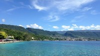 Kota Luwuk di kejauhan