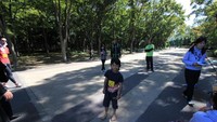 yuo ini dia salah satu peserta muda yang siap berlari