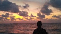 Menjelang maghrib semakin keemasan