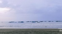 Senja di pesisir barat Pantai Pangandaran