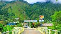 Gerbang masuk Desa Wisata Meat jika melalui jalur darat.