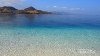 Gradasi warna air di Pulau Kelor