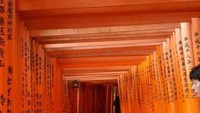 Di setiap tiang di Torii tertulis nama penyumbang.