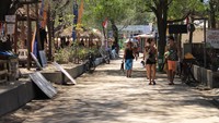 Suasana jalan di Gili Trawangan