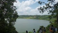 Waduk tampak atas