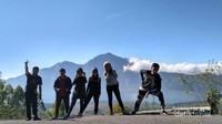 Pemandangan saat turun dari Gunung Batur