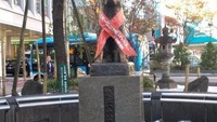 Patung Hachiko dibangun untuk mengingatkan kesetiaan seekor anjing terhadap tuannya