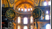 Mozaik Bunda Maria di antara kaligrafi Allah dan Muhammad