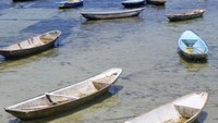 Perahu petani rumput laut