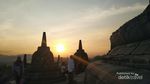 Indah Nian Matahari Terbenam di Candi Borobudur