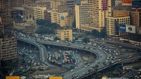 Sibuknya jalanan Kairo