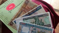 Tanda terima penitipan passport dari kantor imigrasi Myanmar