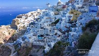 Pemandangan di pulau Santorini