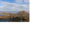 3 teluk dari bukit di Pulau padar