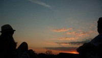 Indahnya sunset di Candi Prambanan