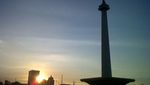 Indahnya Sunset di Monas