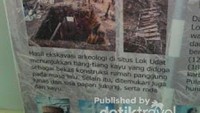 Poster berisi informasi Pemukiman kuno Lok Udat