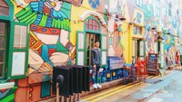 Salah satu spot foto favorit di Haji Lane