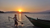 Sunset di Pulau Kelagian