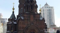 Sophia Cathedral merupakan contoh sempurna dari arsitektur Byzantine