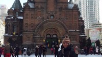 Shopia Cathedral dibangun pertama kali pada tahun 1907 oleh tentara Rusia yang kalah perang