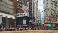 Pemandangan Hong Kong dari sudut jalan