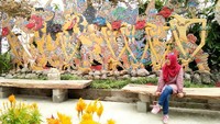 Taman ini bagus buat selfie juga
