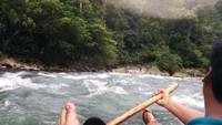 Tubing menggunakan ban