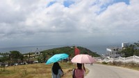 Pemandangan yang terhampar disekitar lokasi.