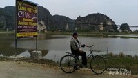 Berfoto sebelum bersepeda mengelilingi desa.