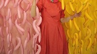 Latar pisang pink dan kuning yang terlihat kece di foto