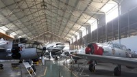 Koleksi pesawat-pesawat yang telah dimuseumkan di ruang Alutsista Museum Dirgantara Mandala Yogya