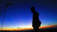 Ini penampakan langitnya beberapa saat setelah sunset