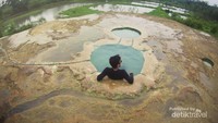 Hamparan sawah hijau yang memanjakan mata.