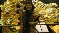 Kostum Samurai dapat disewa seharga 300 Yen per Orang