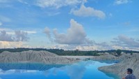 danau kaolin danau buatan dr tambang galian timah