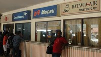 Beberapa maskapai penerbangan yang tersedia di Bandara Sentani (foto: Keken/detikTravel)