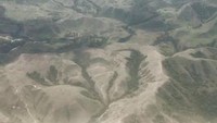 Pemandangan Sumba dari jendela pesawat