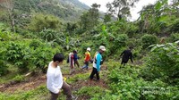 Kondisi jalan menuju bunker