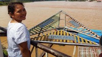 Sungai Mekhong yang membelah 3 negara; Thailand, Myanmar dan Laos