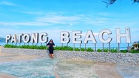 Pose in front of the Patong Beach Sign!