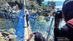 Jembatan Buat Uji Nyali di Pantai Gunungkidul