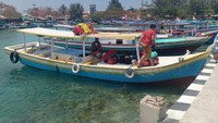 dermaga di Pulau Harapan