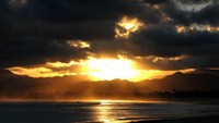 Sunset di Pantai Kalala menjadi daya tarik saat sore tiba